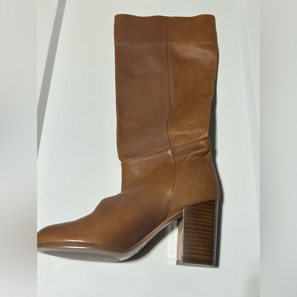 Wynona Leather Boots Tall Silent d | Sz 39/US 8/8.5 | Carmel Tan Brown - Picture 14 of 16